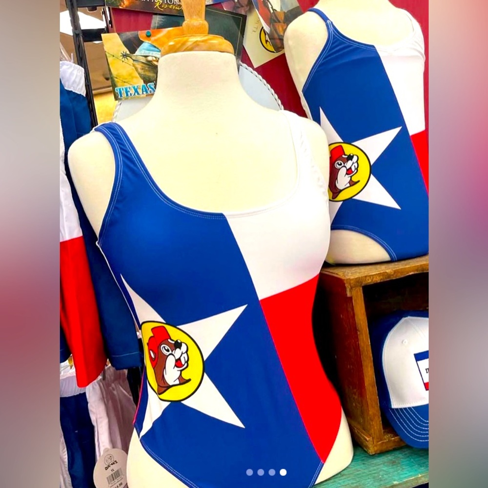 Bucee’s one piece swimsuit Texas Lone Star State Medium